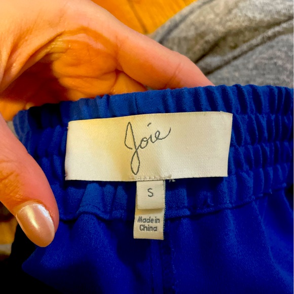 Joie Royal Blue High Waisted Pants - Picture 3 of 4